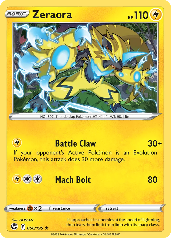Zeraora, Silver Tempest 056/195