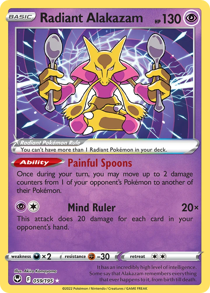 Radiant Alakazam, Silver Tempest 059/195