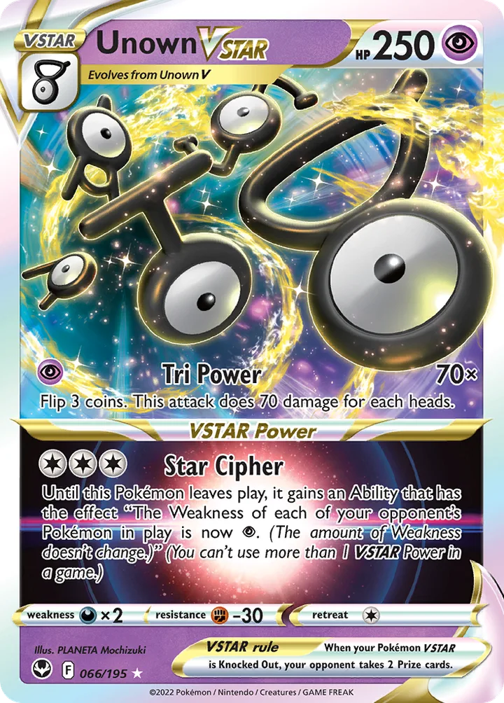 Unown VSTAR, Silver Tempest 066/195