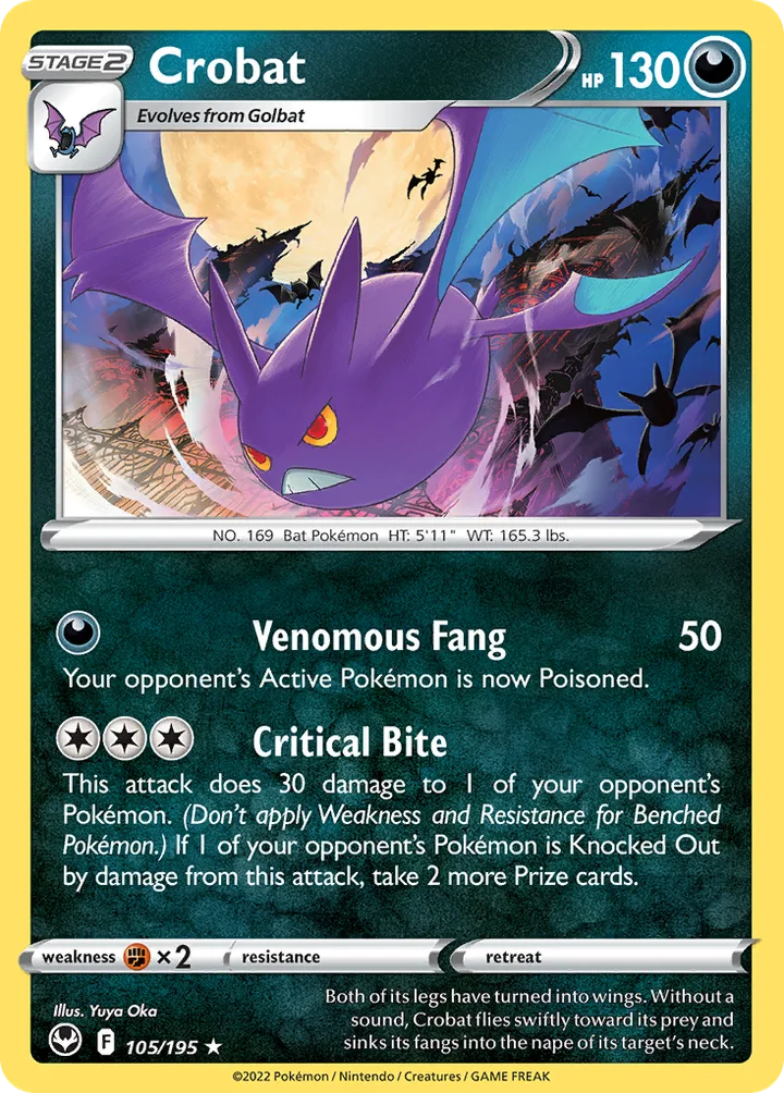 Crobat, Silver Tempest 105/195