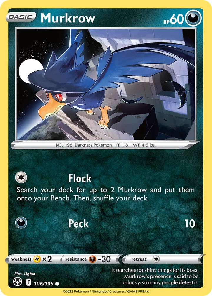 Murkrow, Silver Tempest 106/195