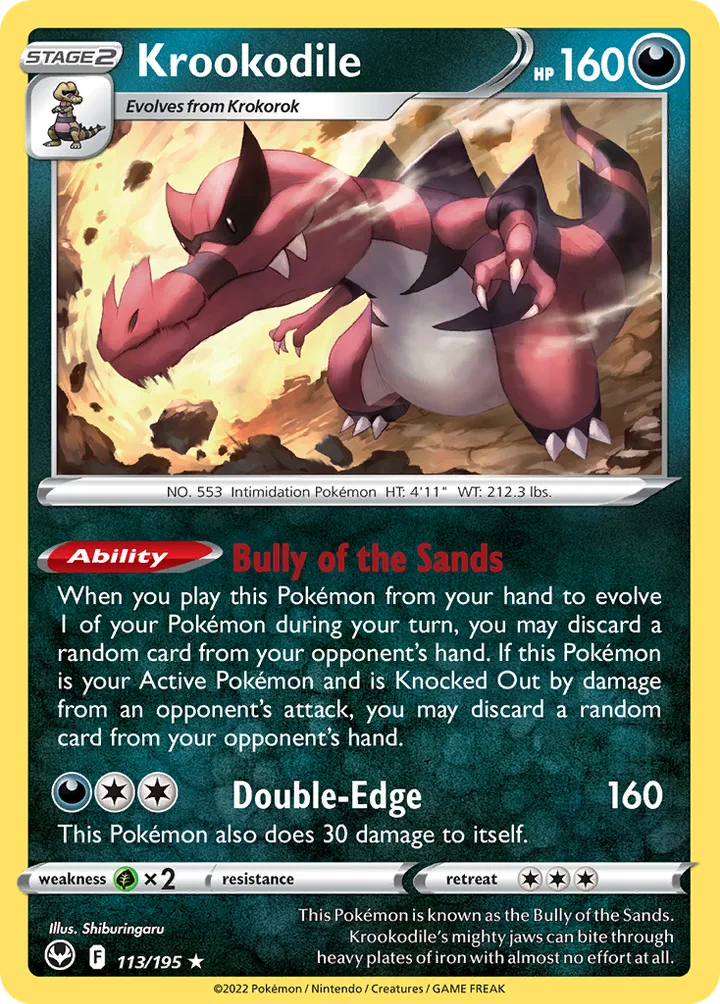 Krookodile, Silver Tempest 113/195
