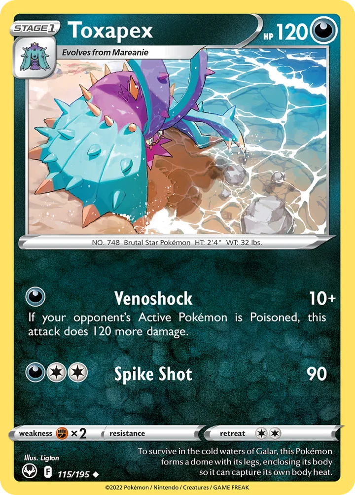 Toxapex, Silver Tempest 115/195