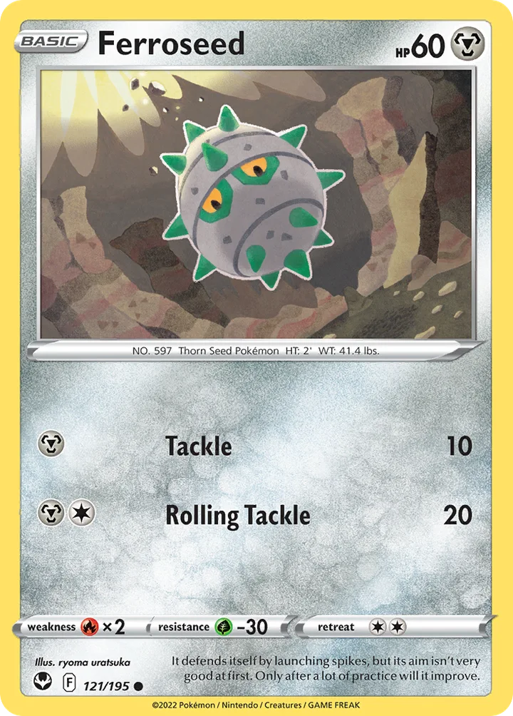 Ferroseed, Silver Tempest 121/195