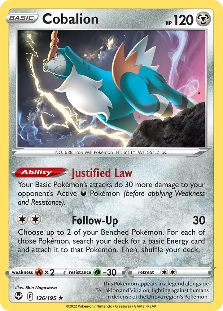 Cobalion, Silver Tempest 126/195