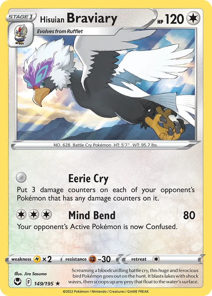 Hisuian Braviary, Silver Tempest 149/195