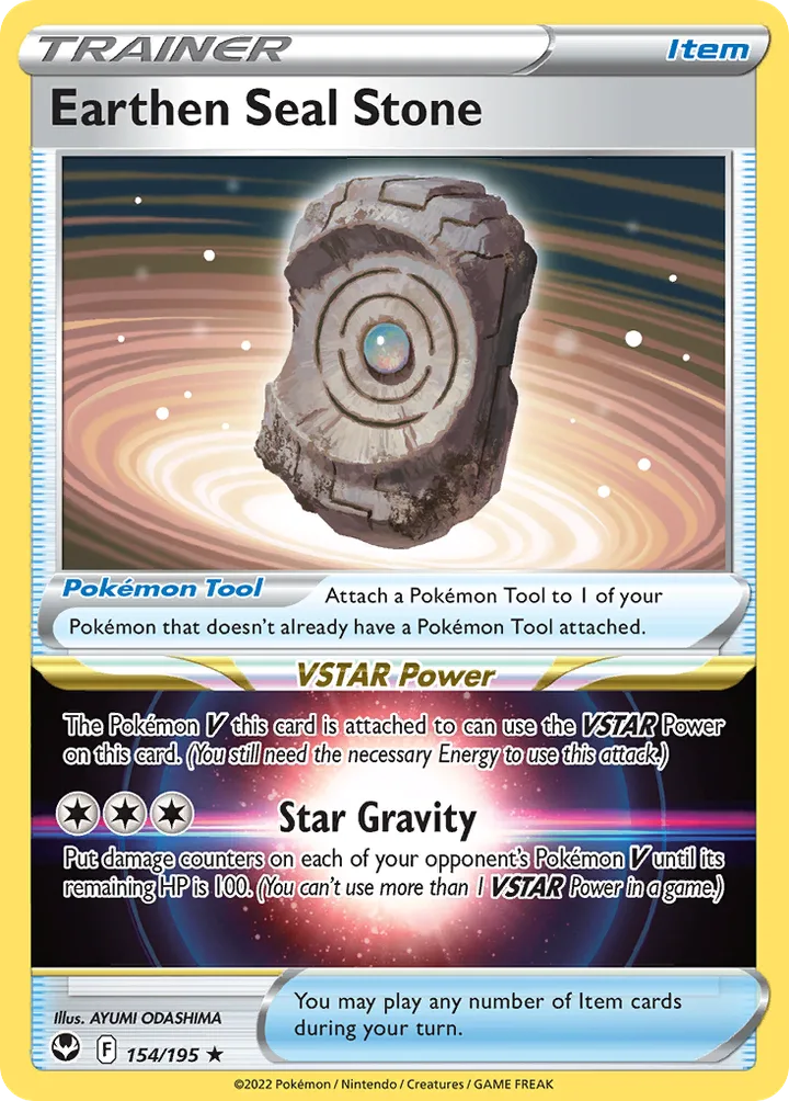 Earthen Seal Stone, Silver Tempest 154/195