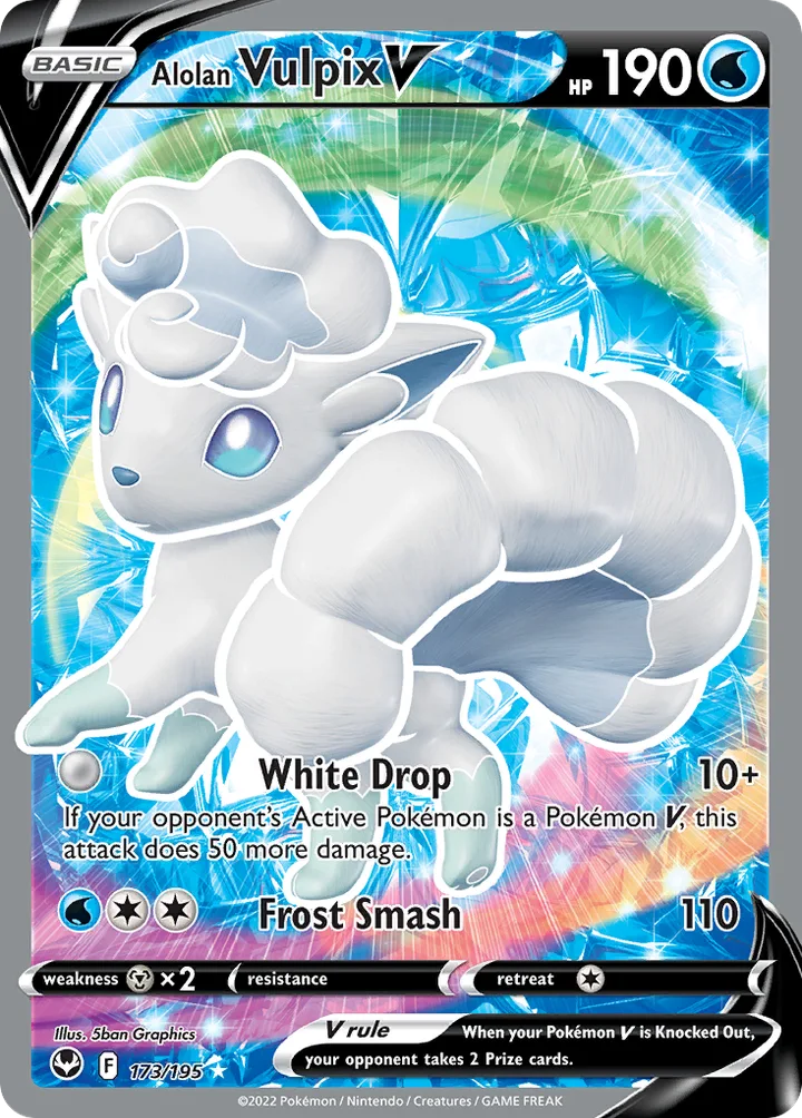 Alolan Vulpix V, Silver Tempest 173/195