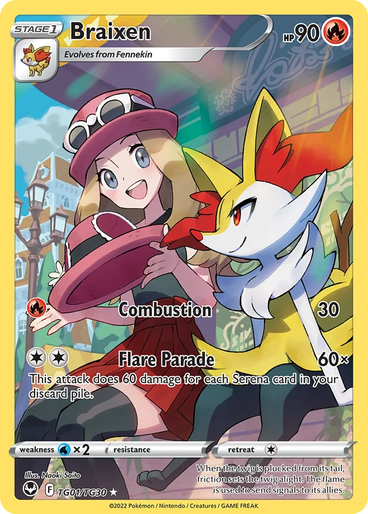 Braixen, Silver Tempest TG01/TG30