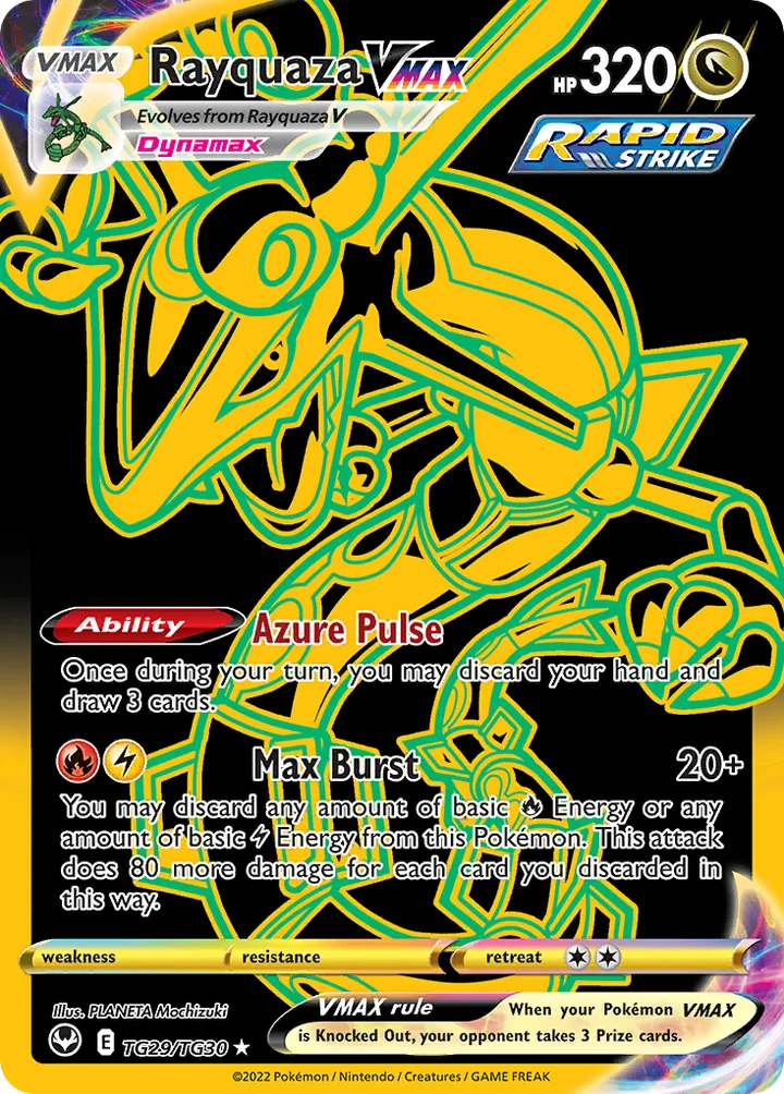 Rayquaza VMAX, Silver Tempest TG29/TG30