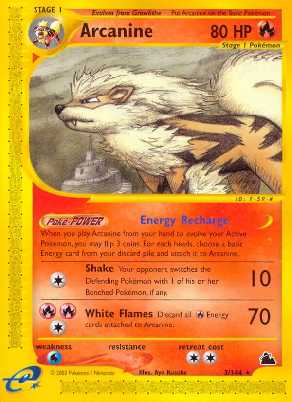 Arcanine, Skyridge 3/144