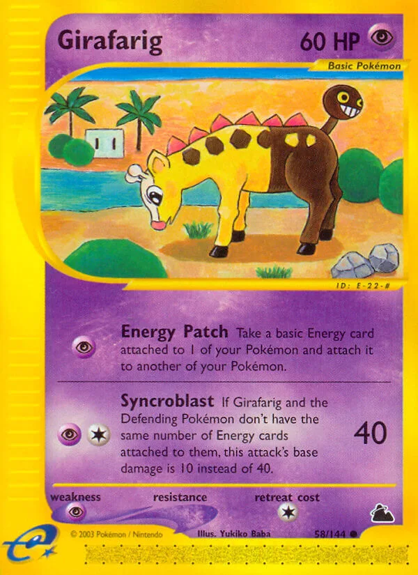 Girafarig, Skyridge 58/144