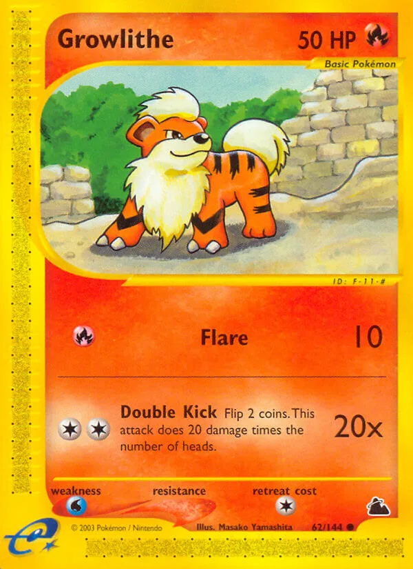 Growlithe, Skyridge 62/144