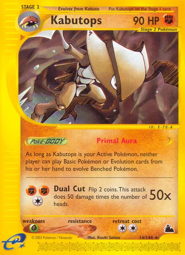 Kabutops, Skyridge 14/144