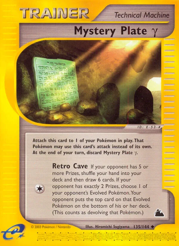 Mystery Plate 𝛾, Skyridge 135/144