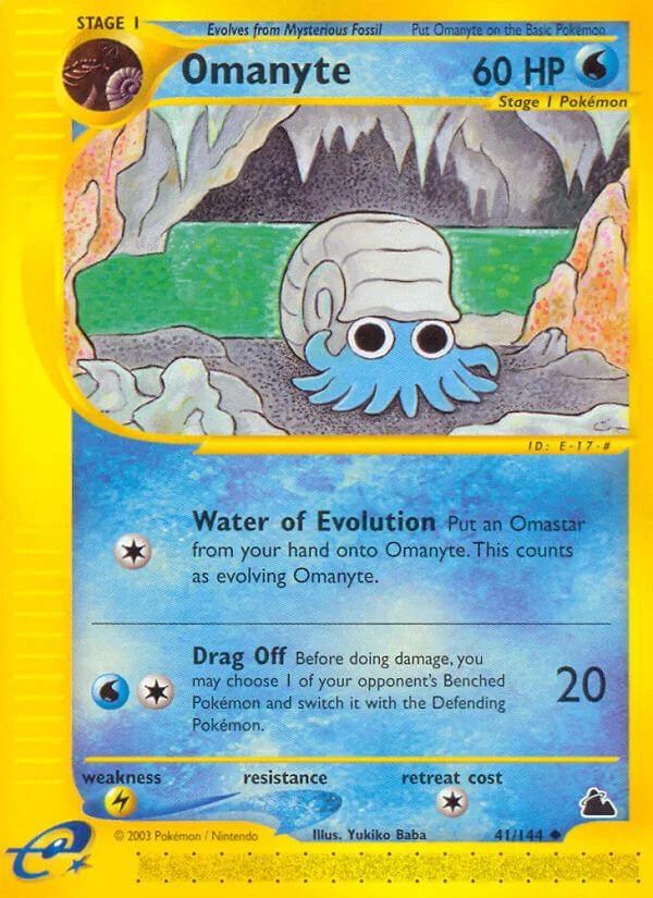 Omanyte, Skyridge 41/144