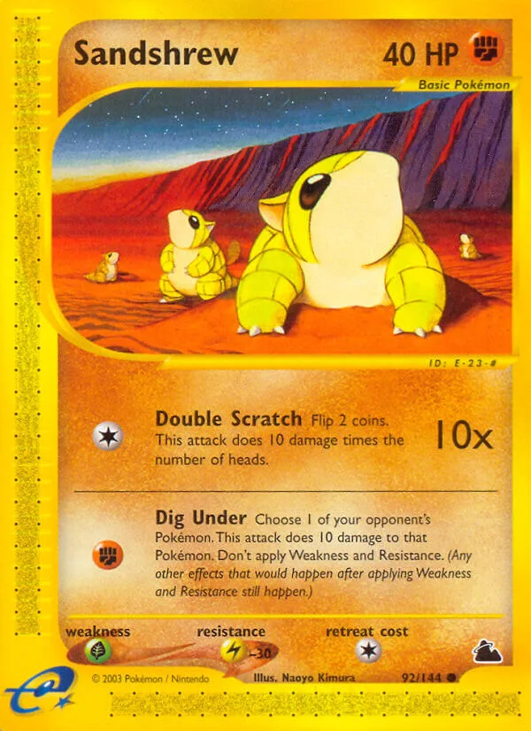 Sandshrew, Skyridge 92/144