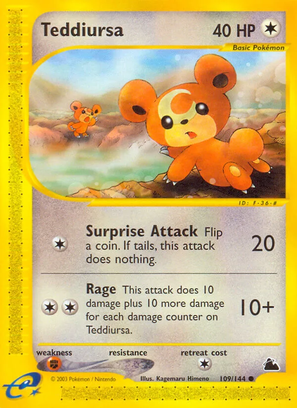 Teddiursa, Skyridge 109/144