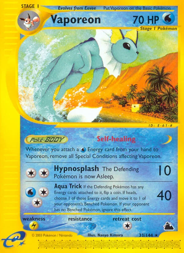 Vaporeon, Skyridge 33/144