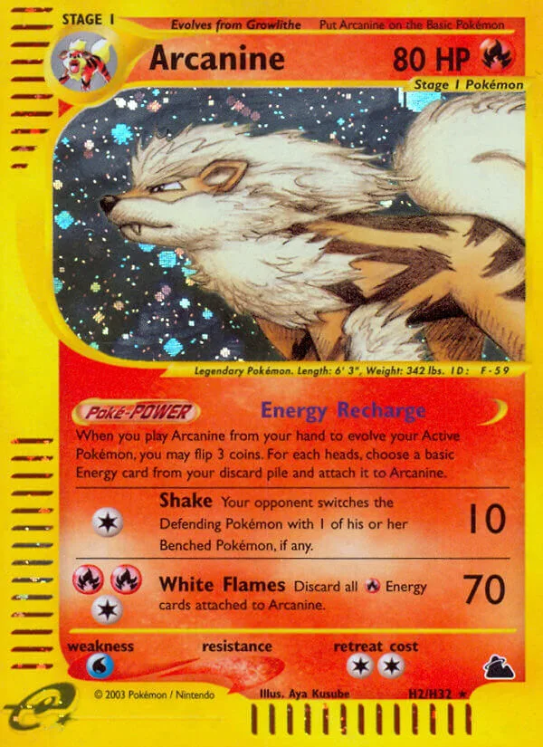 Arcanine, Skyridge H2/H32