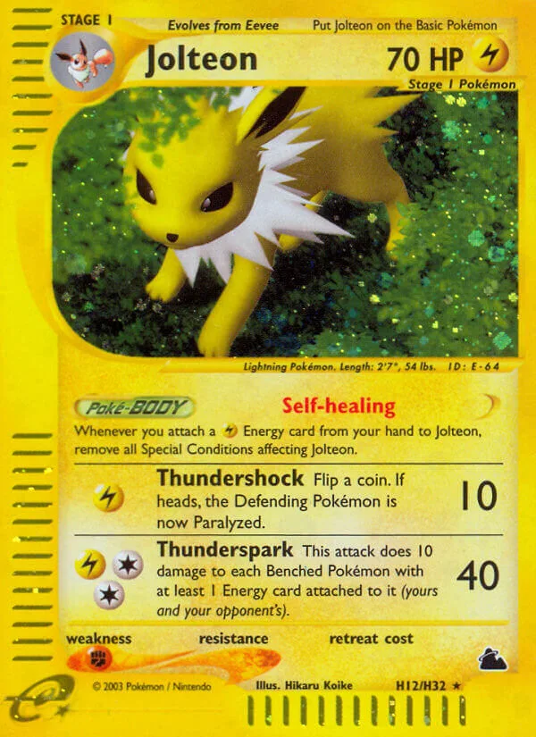 Jolteon, Skyridge H12/H32