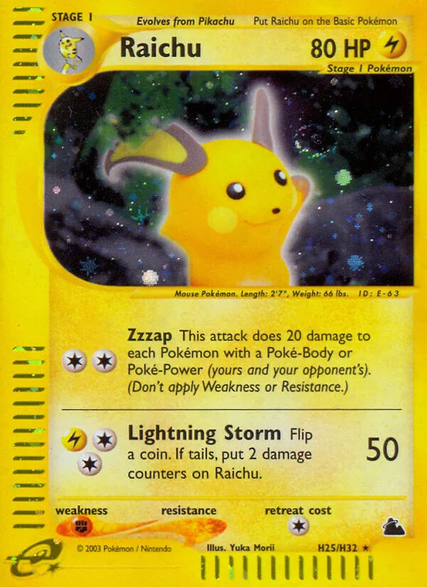 Raichu, Skyridge H25/H32