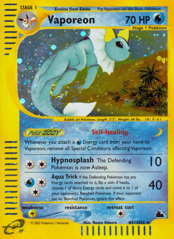 Vaporeon, Skyridge H31/H32