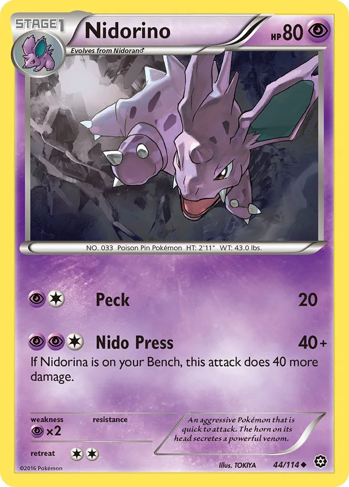 Nidorino, Steam Siege 44/114