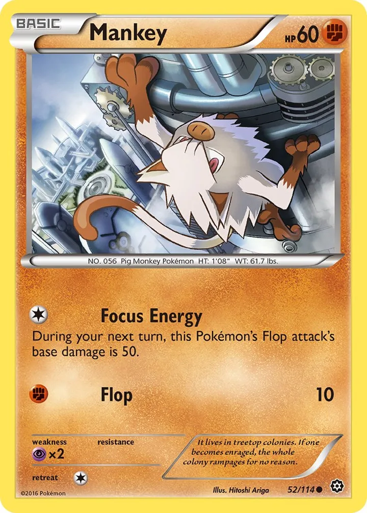 Mankey, Steam Siege 52/114
