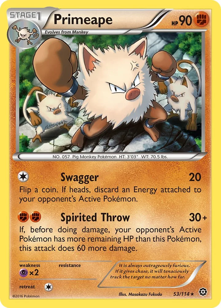 Primeape, Steam Siege 53/114