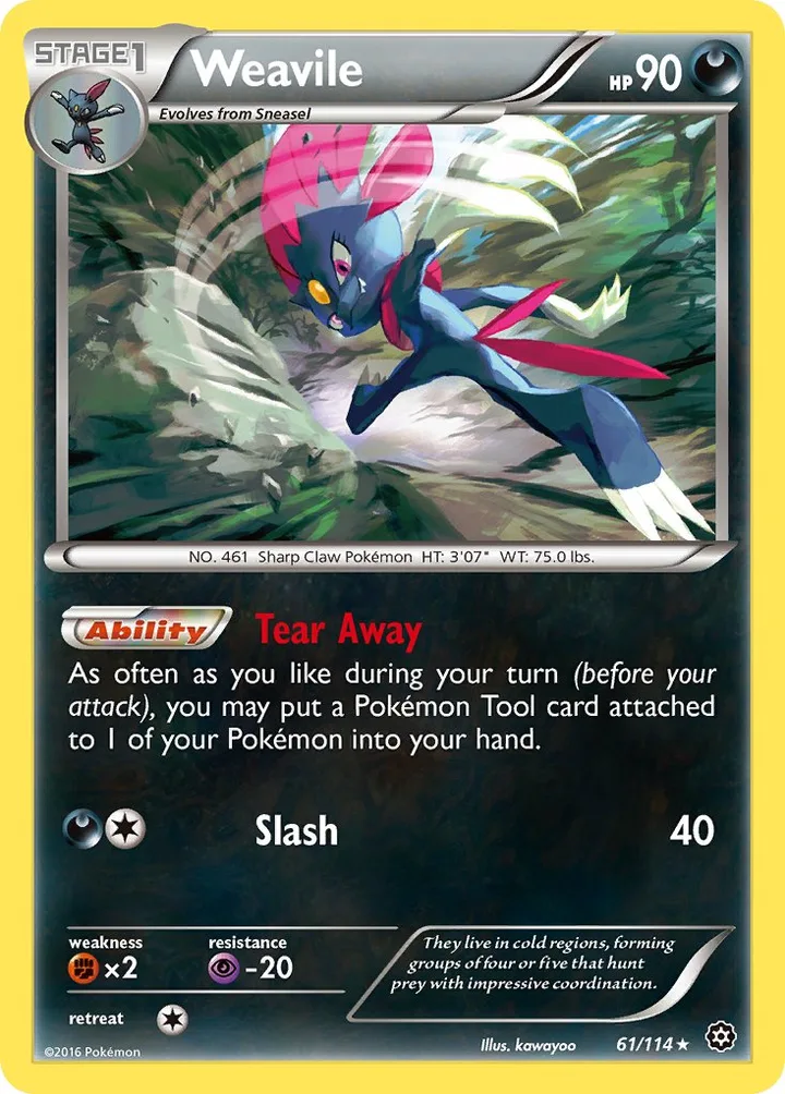 Weavile, Steam Siege 61/114