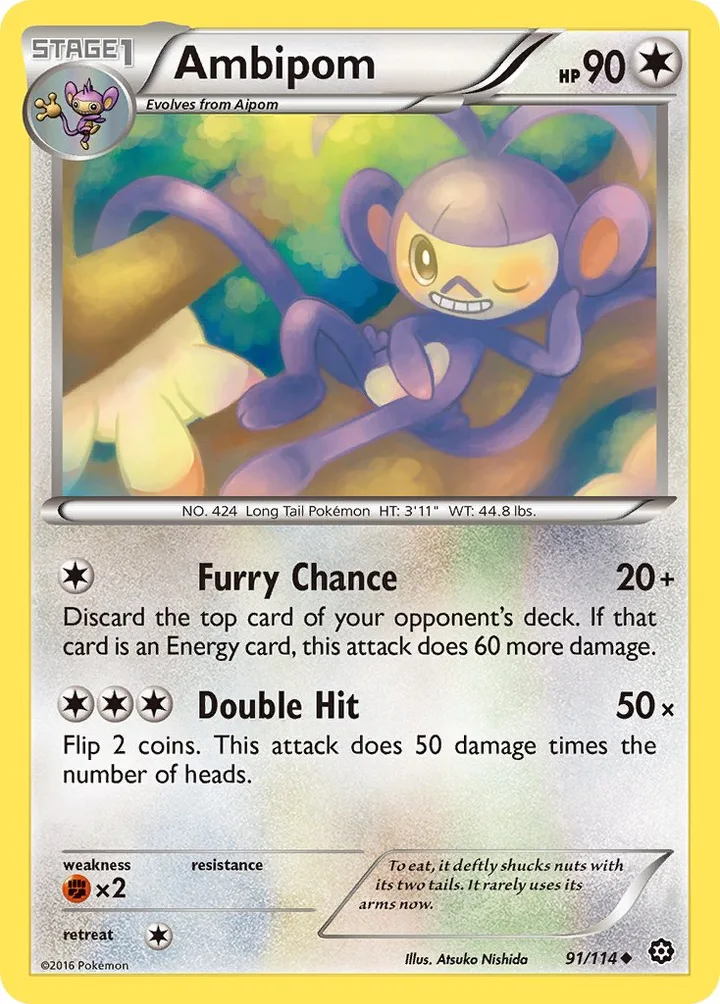 Ambipom, Steam Siege 91/114
