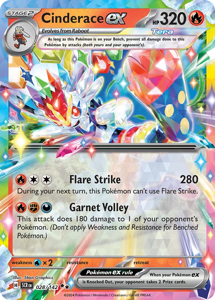 Cinderace ex, Stellar Crown 028/142