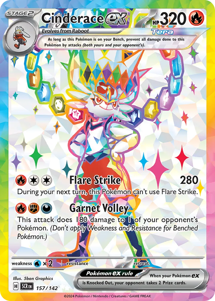 Cinderace ex, Stellar Crown 157/142