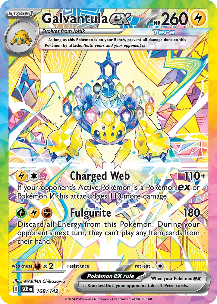 Galvantula ex, Stellar Crown 168/142
