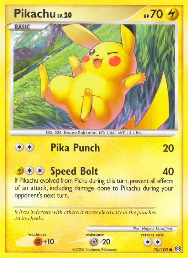 Pikachu, Stormfront 70/100