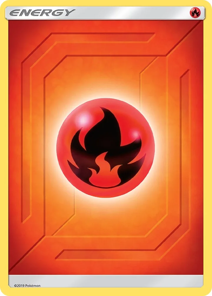 Fire Energy, Sun & Moon Energy (Team Up) No Number