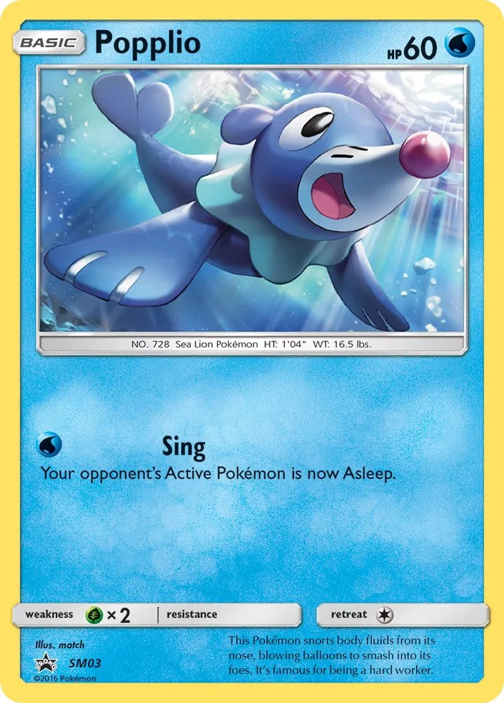 Popplio, Sun & Moon Promos SM03