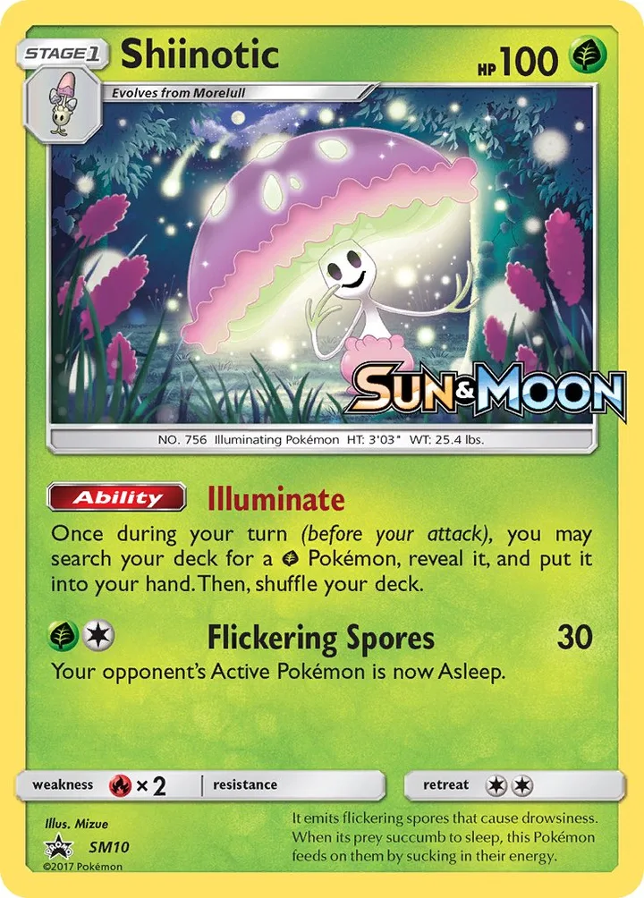 Shiinotic, Sun & Moon Promos SM10