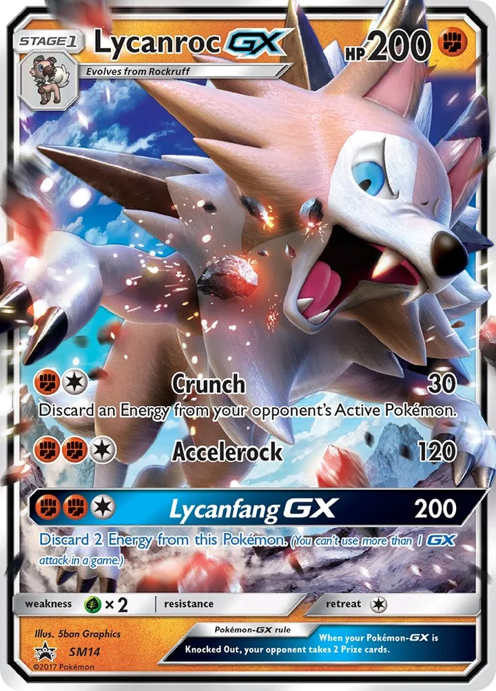 Lycanroc-GX, Sun & Moon Promos SM14