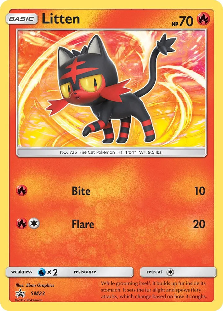 Litten, Sun & Moon Promos SM23