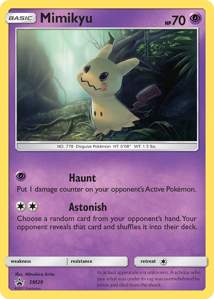 Mimikyu, Sun & Moon Promos SM29