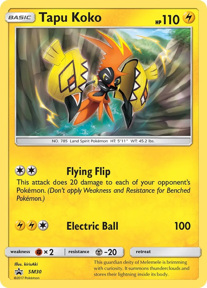 Tapu Koko, Sun & Moon Promos SM30
