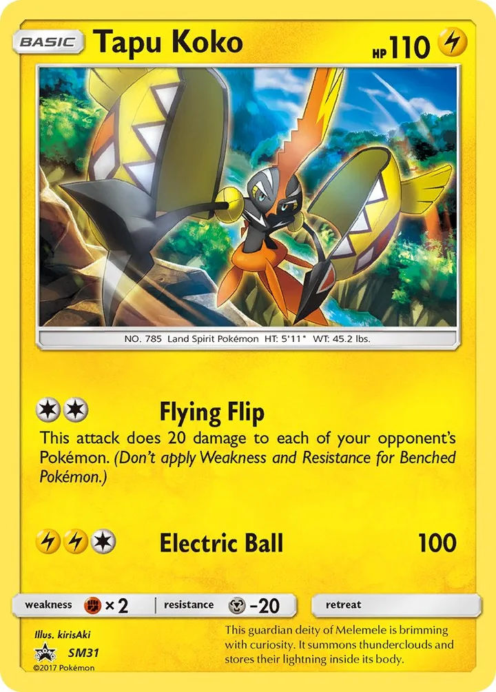 Tapu Koko, Sun & Moon Promos SM31
