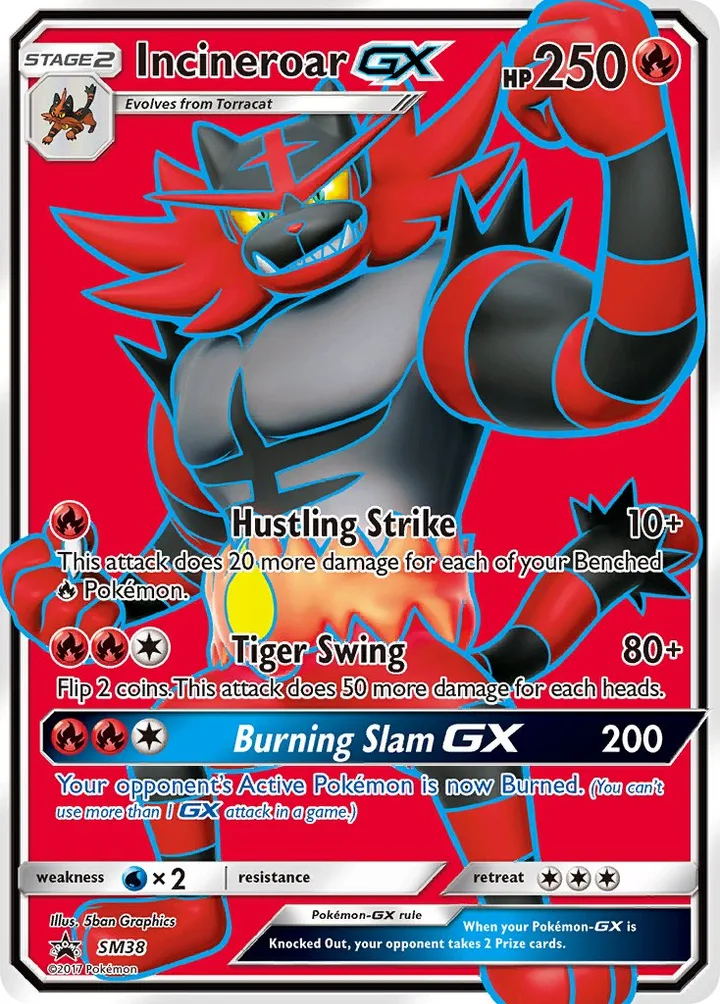 Incineroar-GX, Sun & Moon Promos SM38