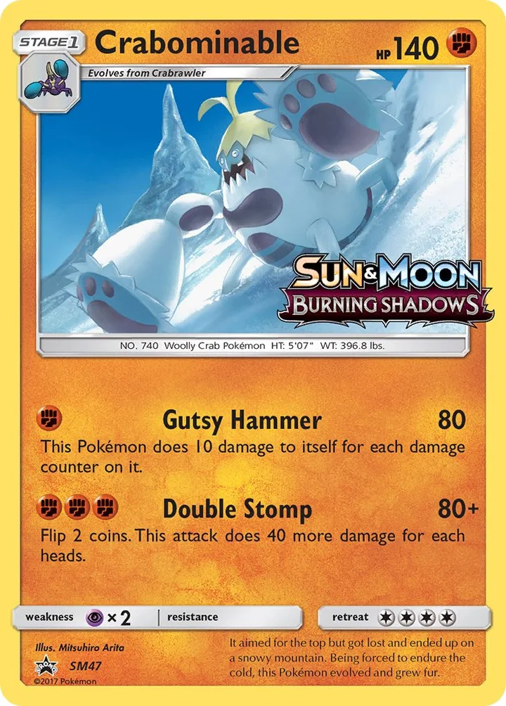 Crabominable, Sun & Moon Promos SM47