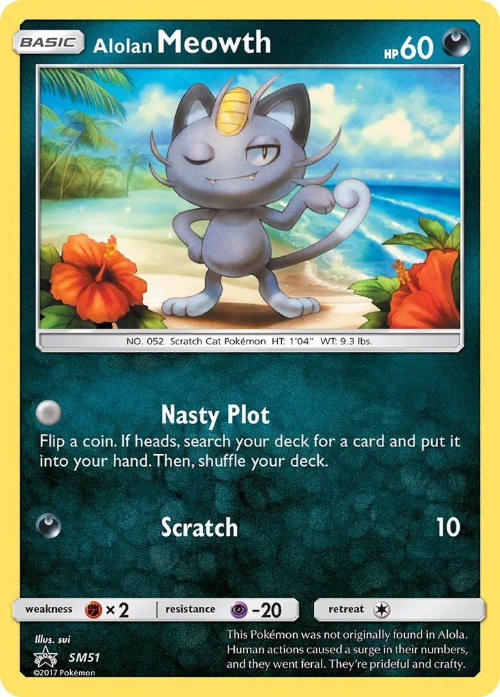 Alolan Meowth, Sun & Moon Promos SM51