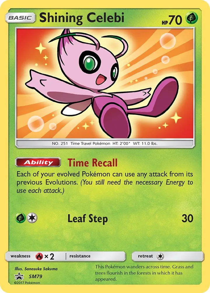 Shining Celebi, Sun & Moon Promos SM79