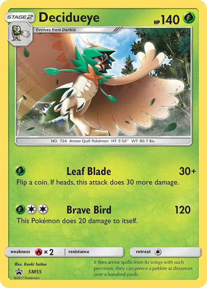 Decidueye, Sun & Moon Promos SM55