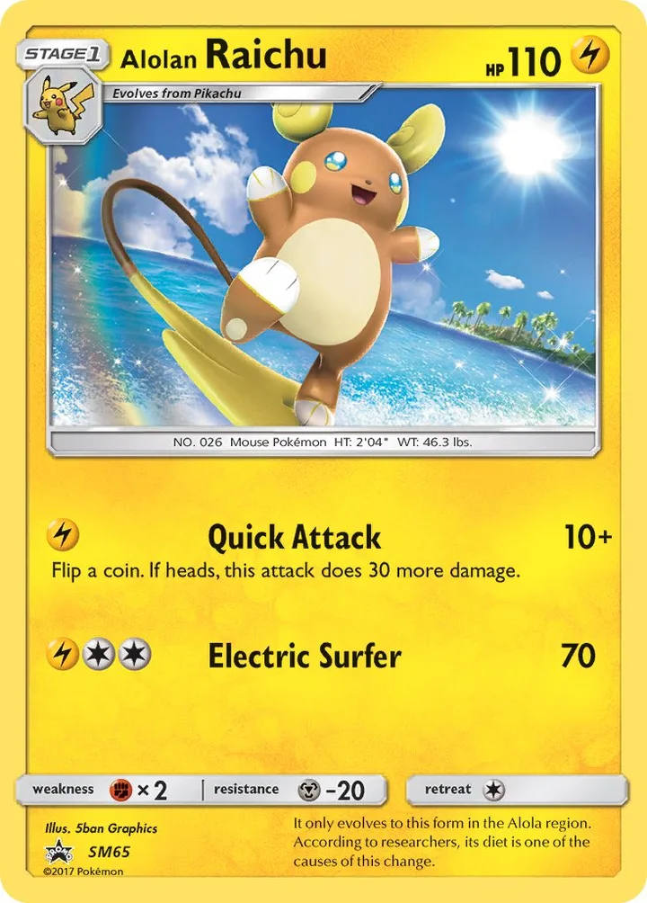 Alolan Raichu, Sun & Moon Promos SM65